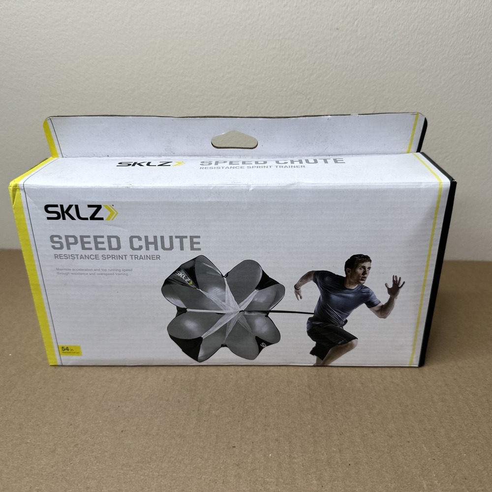 SKLZ Speed Chute Resistance Sprint Trainer Parachute Running Black 54in 0125 NEW